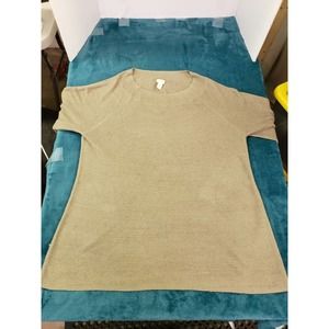 Chico's Womens Beige 3/4 Sleeve Sweater Size 4 US Sz Extra Large Rayon Blend